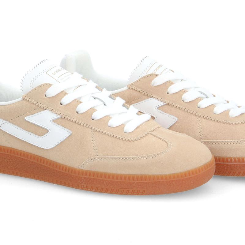 SHEFFIELD JOGGER M - SUEDE/NAPPA - BEIGE/BLANC